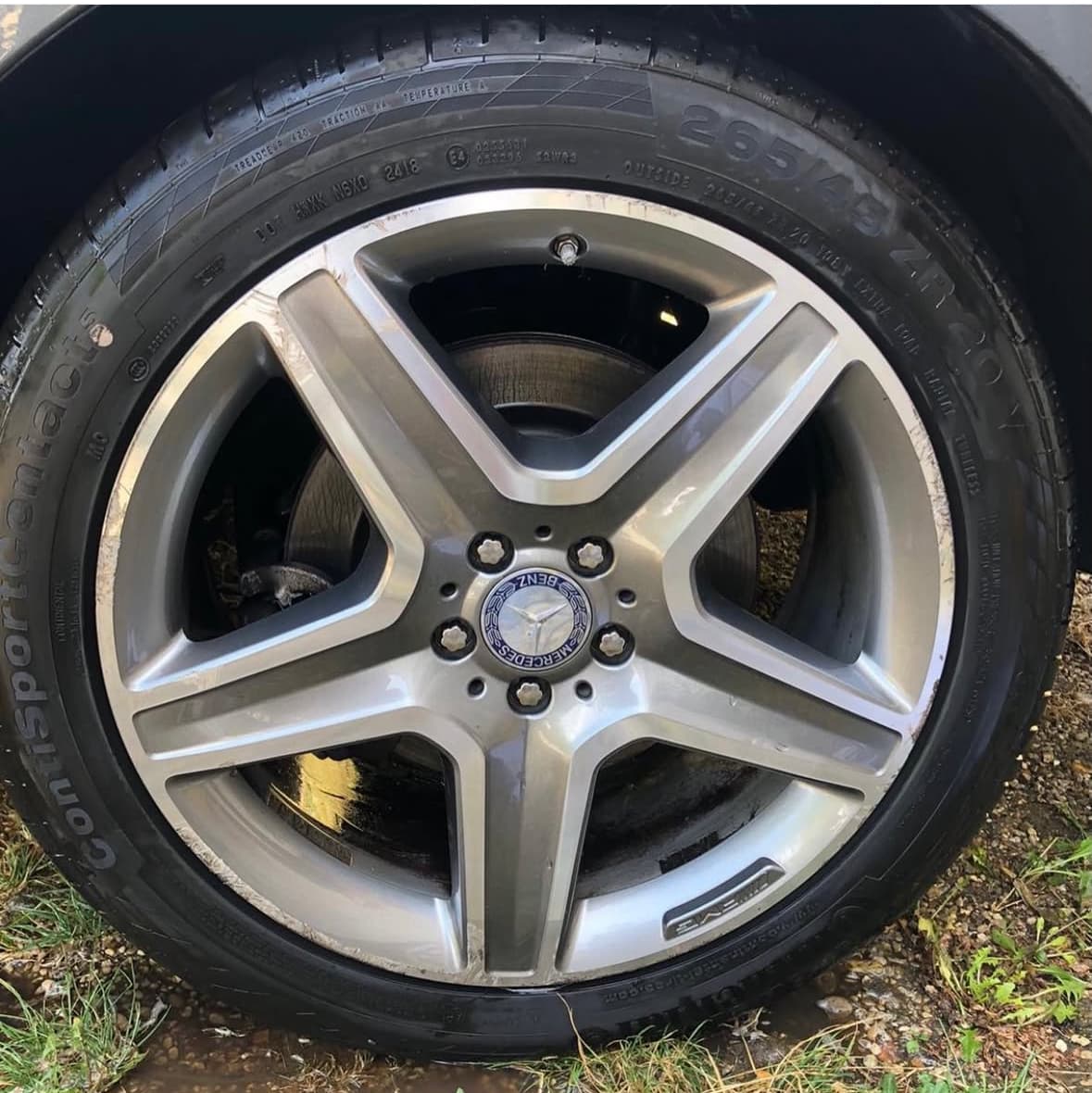 Décontamination jantes Mercedes AMG à Marignane à Marseille — Après